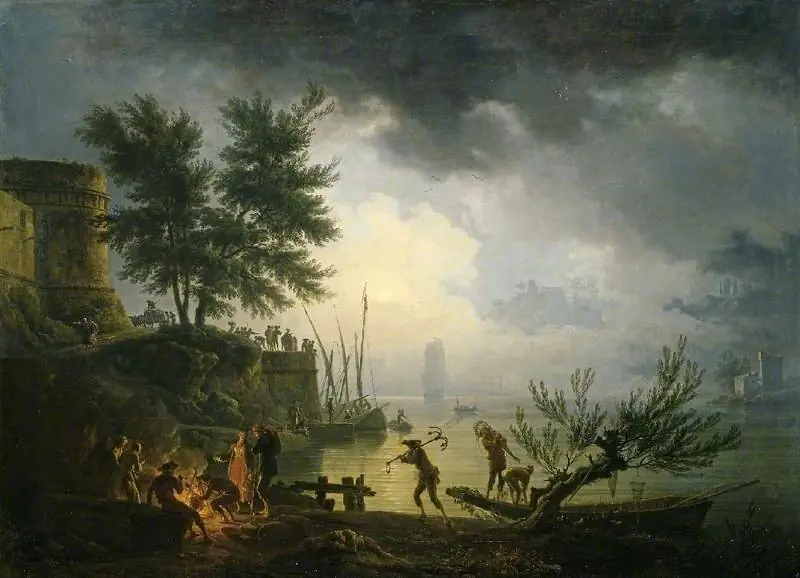 Sunrise, by Claude-Joseph Vernet