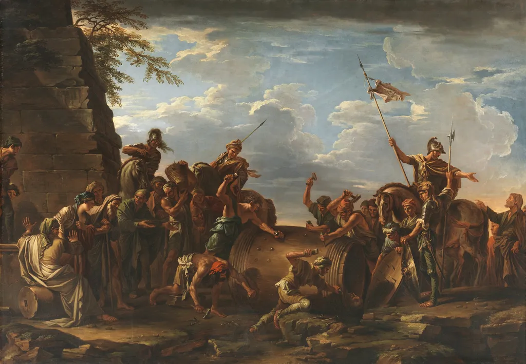 The Death of Regulus, by Claude-Joseph Vernet, oil