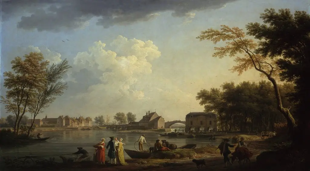 View of the Seine at Nogent-sur-Seine, by Claude-Joseph Vernet