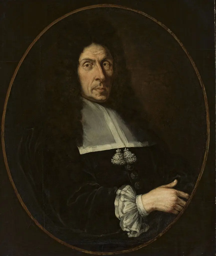 Portrait of a man in a black wig, by Claude Lefèbvre