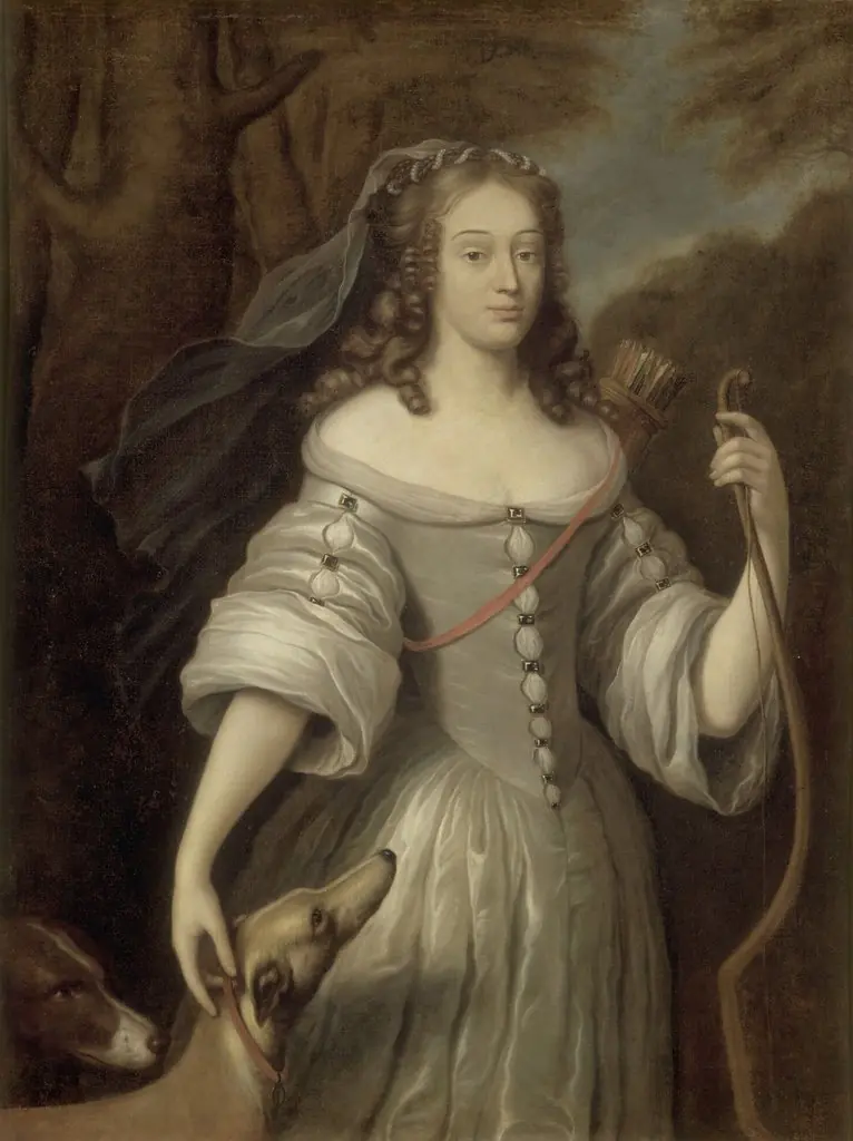 Presumed portrait of Louise-Françoise de La Baume Le Blanc, duchesse de La Vallière as Diana