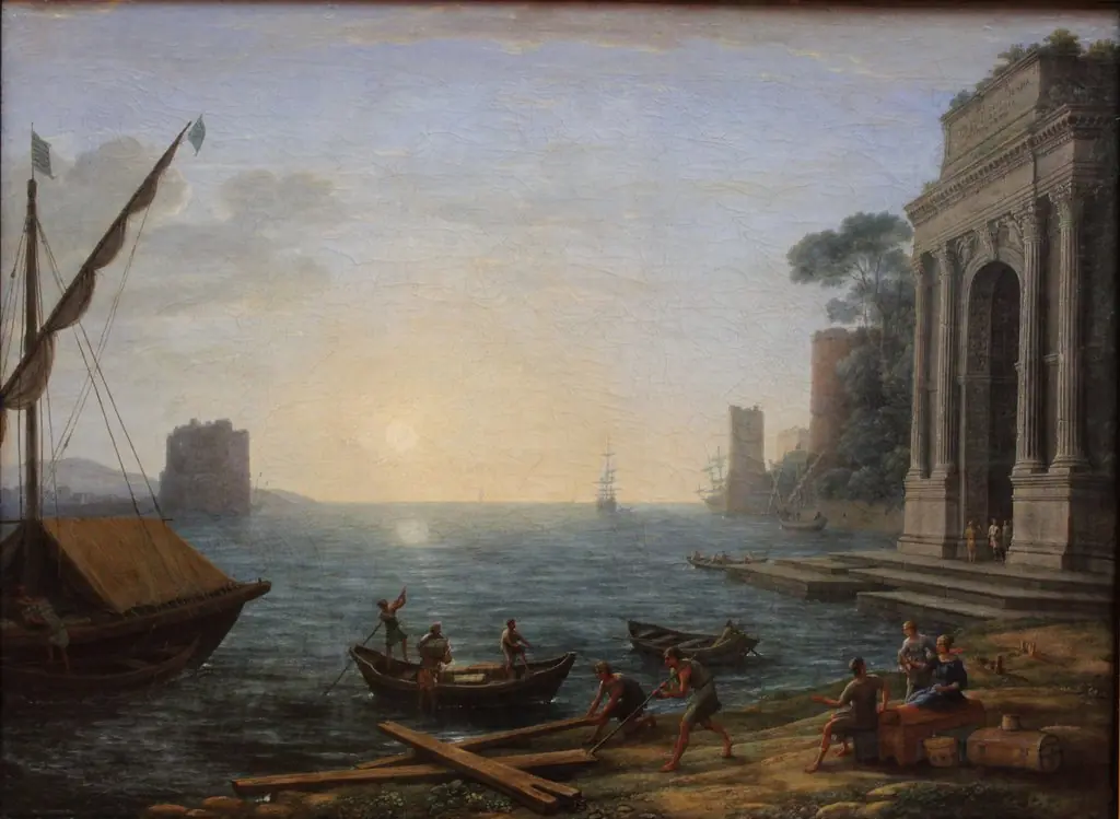 A Seaport at Sunrise, by Claude Lorrain