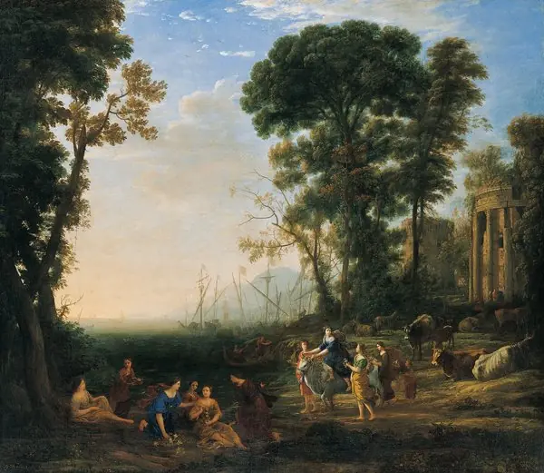 Coast Scene with Europa and the Bull, by Claude Lorrain