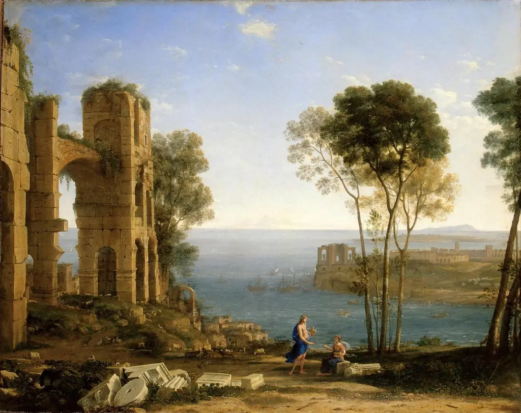 Coast View with Apollo and the Cumaean Sibyl, by Claude Lorrain