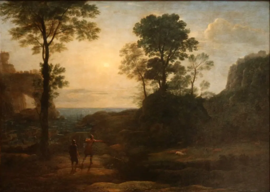 Enée chassant le cerf sur la côte de Libye, by Claude Lorrain