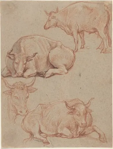 Four Cows, by Claude Lorrain