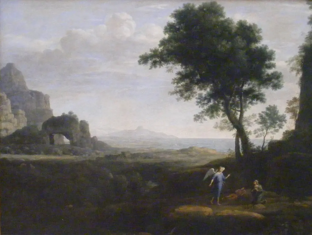 Hagar and Ismael in the desert, by Claude Lorrain
