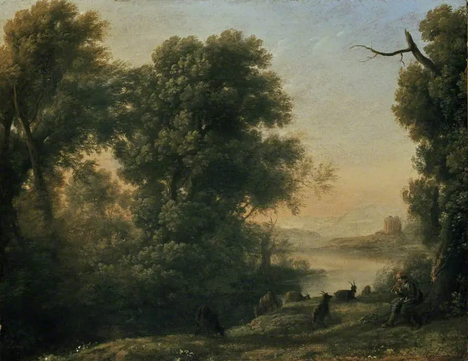 Landscape with a Goatherd, by Claude Lorrain