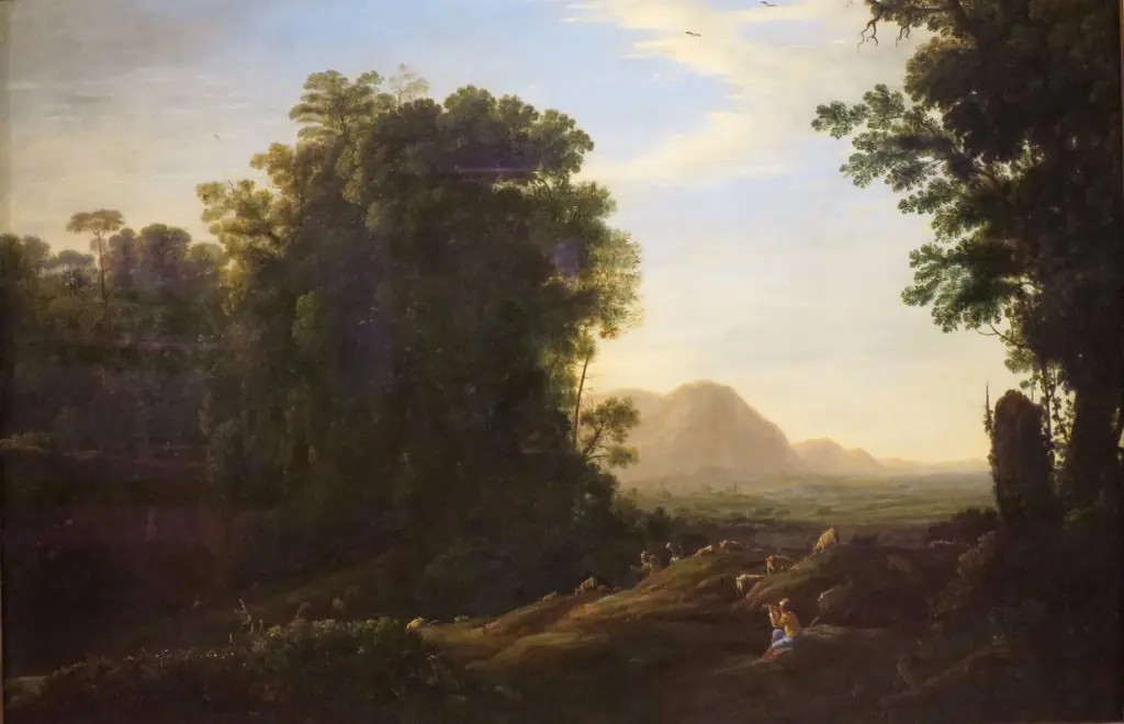 Landscape with a Piping Shepherd, by Claude Lorrain
