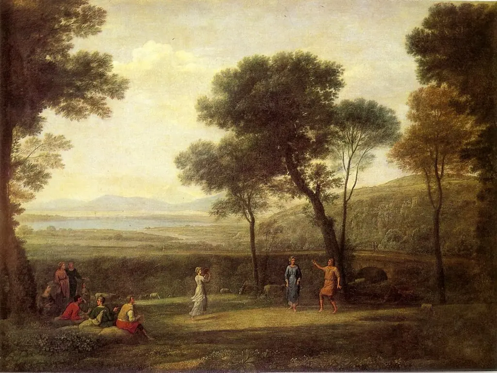 Landscape with Dancing Figures, by Claude Lorrain