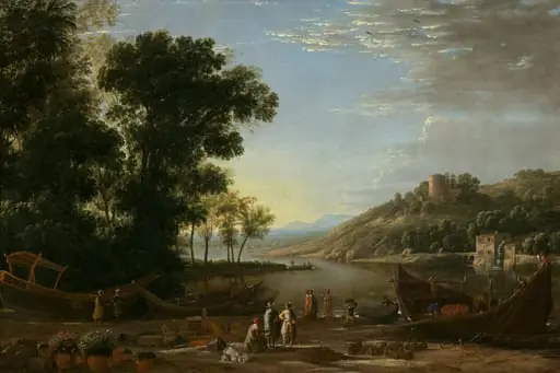 Landscape with Merchants, by Claude Lorrain