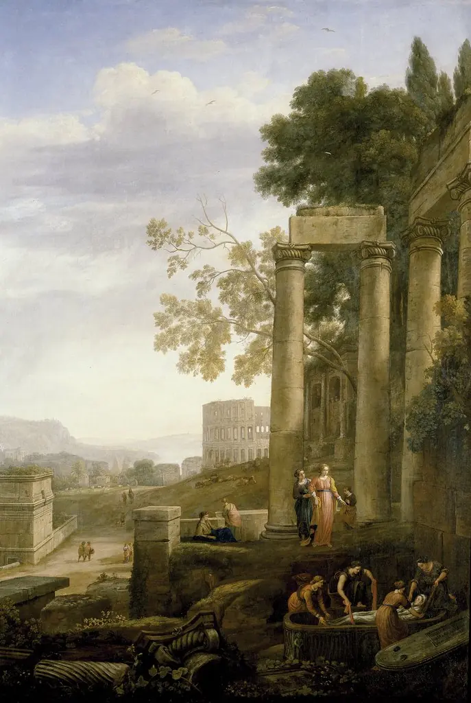 Landscape with the Burial of Saint Serapia