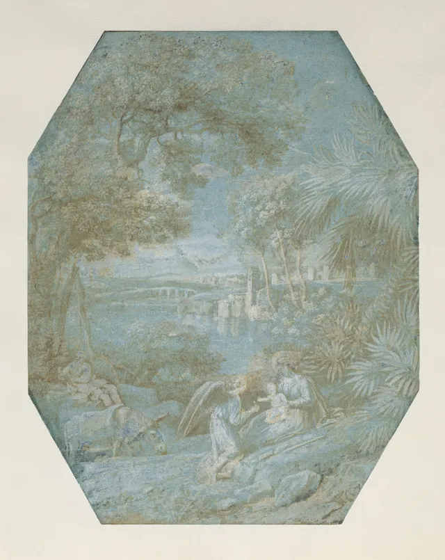 Landscape with the Rest on the Flight into Egypt — Claude Lorrain