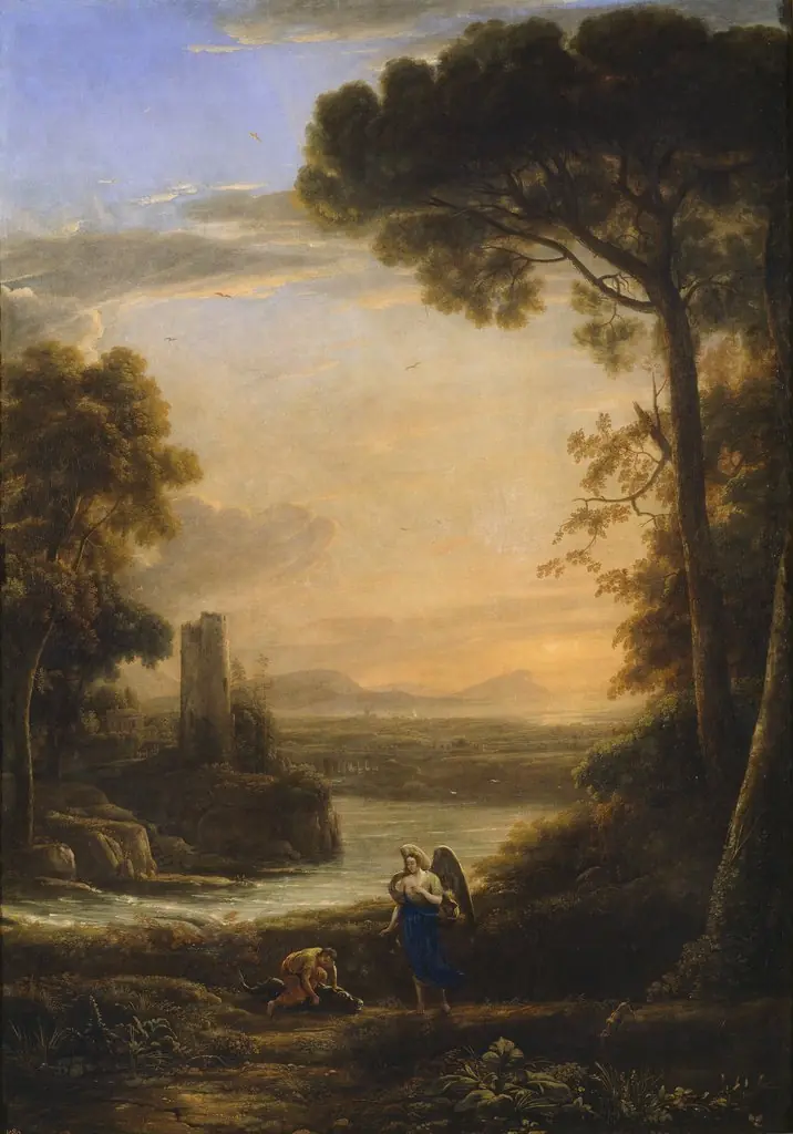 Landscape with Tobias and the Angel, by Claude Lorrain