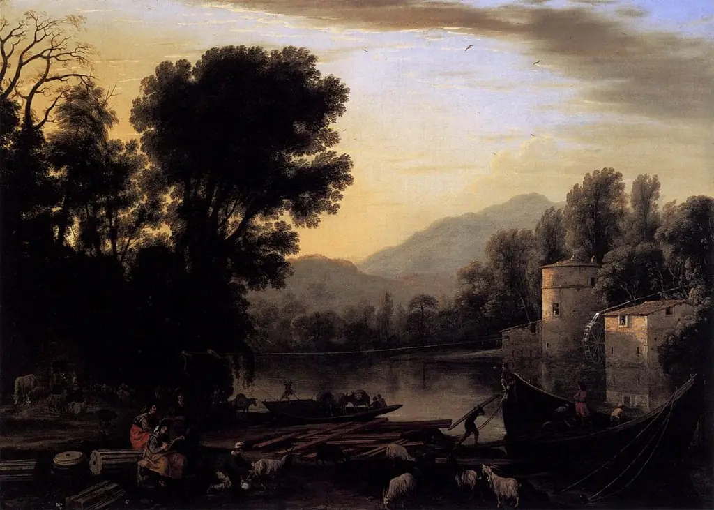 Mill on a River, by Claude Lorrain