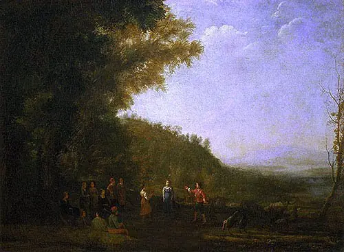 Paysage avec danse de paysans, by Claude Lorrain