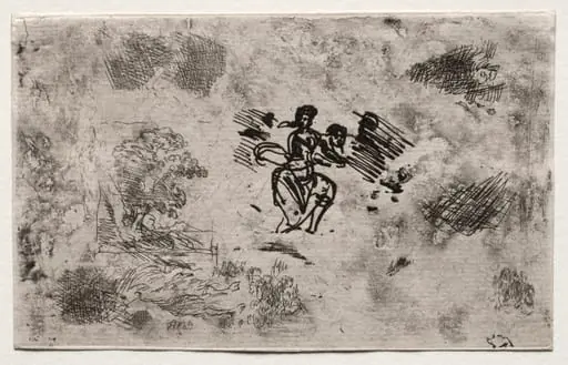 Study of a Seated Woman and other Sketches, by Claude Lorrain