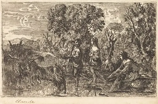 The Ford (Le passage du gué), by Claude Lorrain