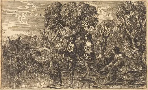 The Ford (Le passage du gué), by Claude Lorrain