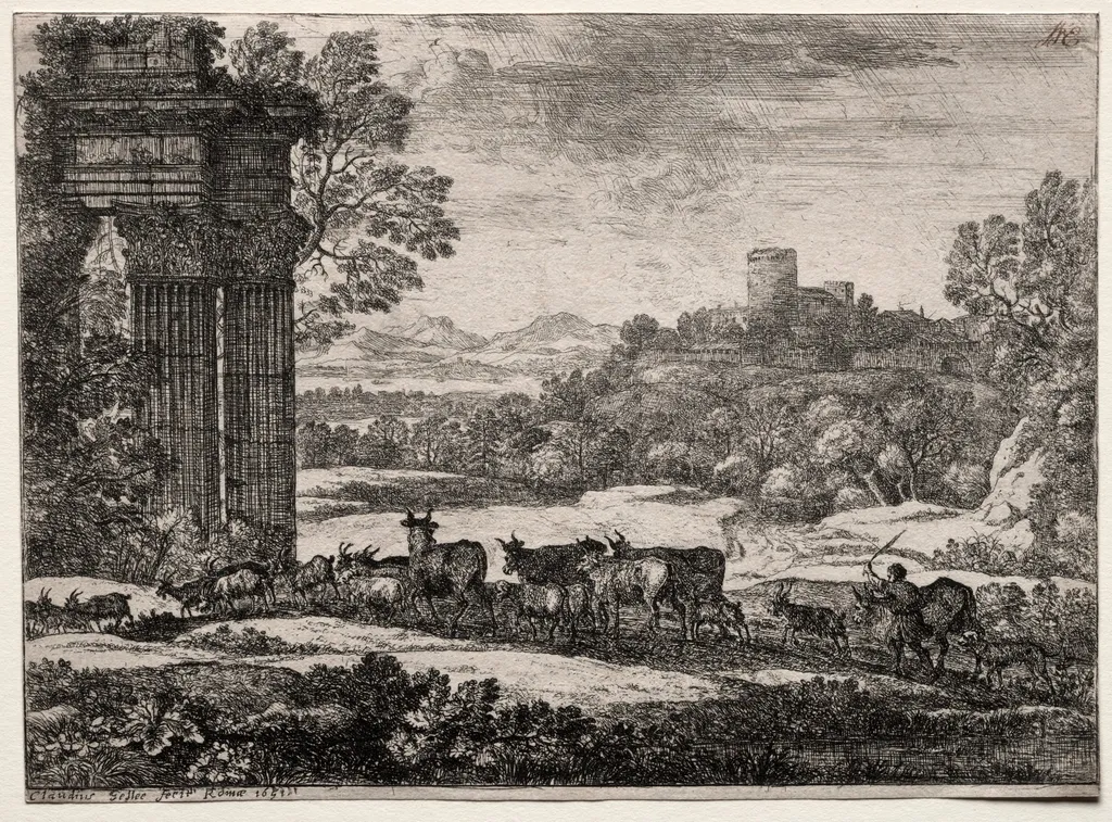 The Herd Returning in Stormy Weather, by Claude Lorrain, 1651