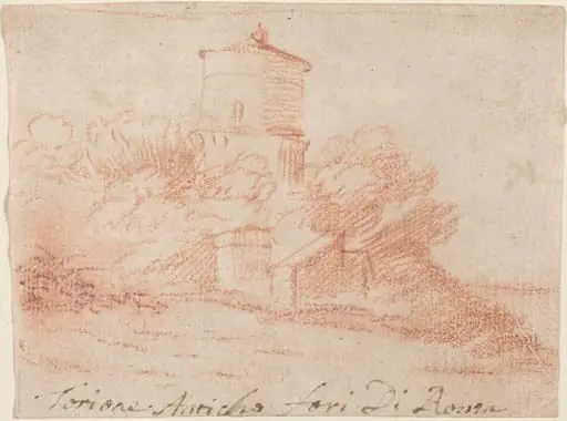 Torione Anticho Fori di Roma, by Claude Lorrain
