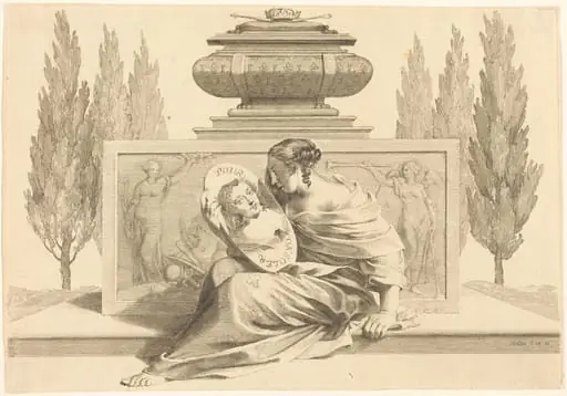 Allegory in Honor of Anne of Austria, by Claude Mellan