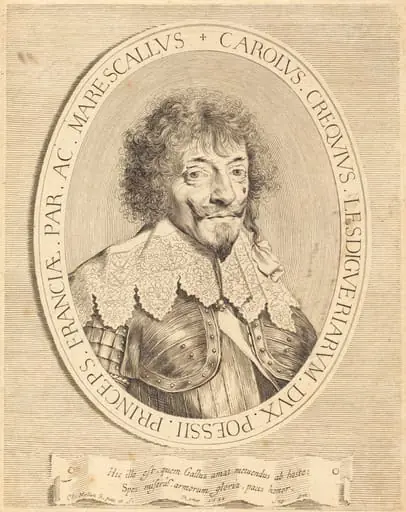 Charles I de Crequi, Duke of Lesdiguières, by Claude Mellan