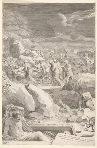 Christ Carried to the Tomb, by Claude Mellan