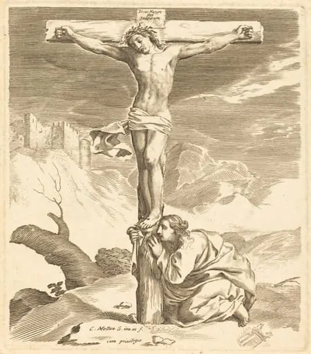 Christ on the Cross, by Claude Mellan