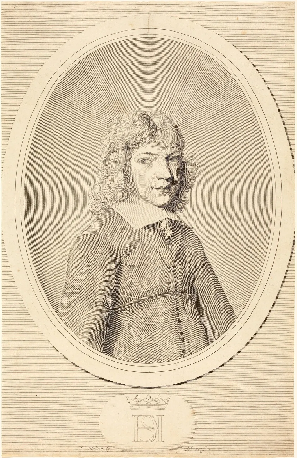 Henri de Savoie, Duc de Nemours, by Claude Mellan, ink, 1643