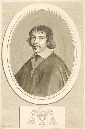 Jean-François Paul de Gondi, Cardinal of Retz, by Claude Mellan