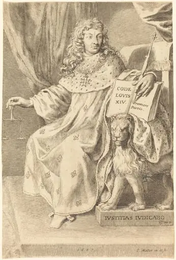 Louis XIV, by Claude Mellan