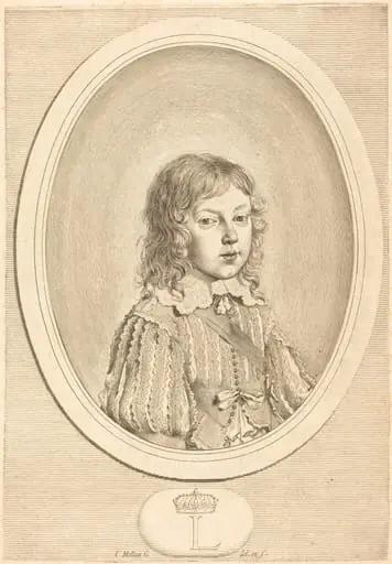 Louis XIV as a Boy, by Claude Mellan
