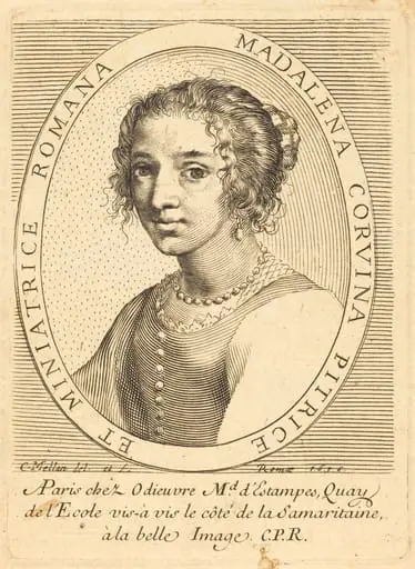 Maddalena Corvina, by Claude Mellan