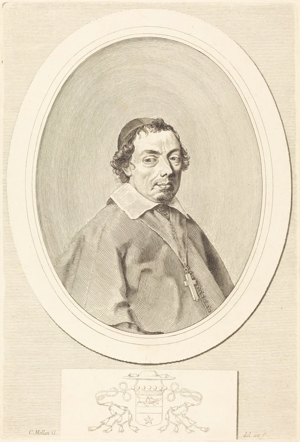 Nicolas Grillet, by Claude Mellan, ink, 1643