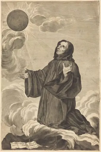 Saint Benedict, by Claude Mellan