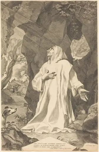 Saint Bruno, by Claude Mellan