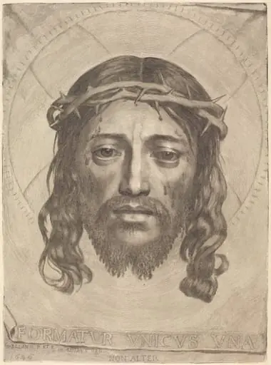The Sudarium of Saint Veronica, by Claude Mellan