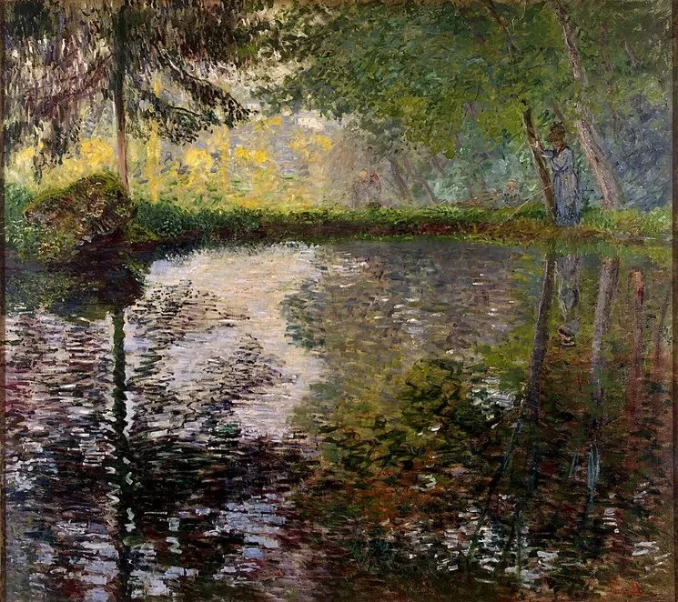 Пруд в Монтжероне, by Claude Monet, oil, 1889