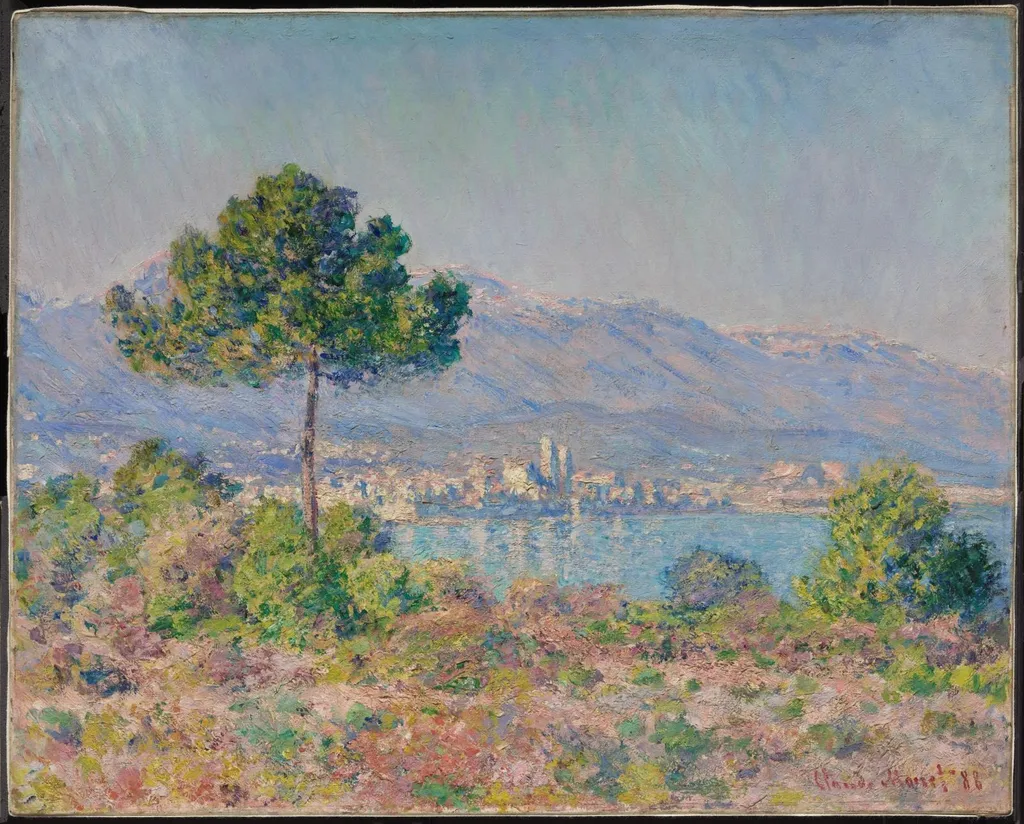 Antibes Seen from the Plateau Notre-Dame, by Claude Monet, oil, 1894