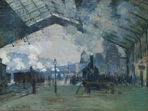 Arrival of the Normandy Train, Gare Saint-Lazare, by Claude Monet