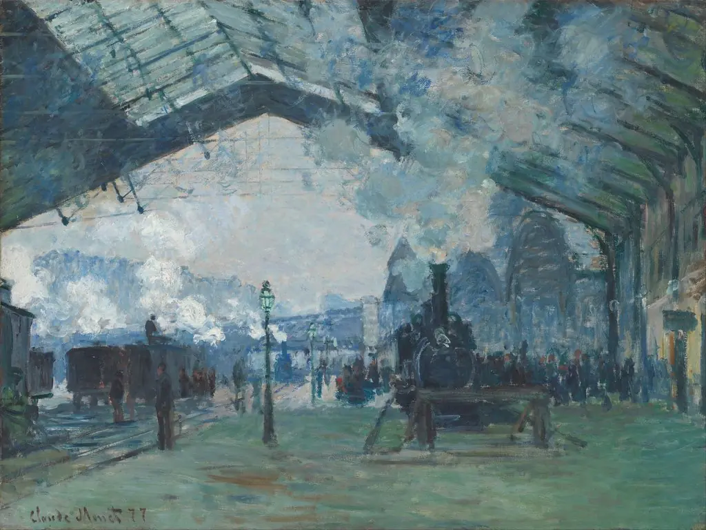 Arrival of the Normandy Train, Gare Saint-Lazare, by Claude Monet