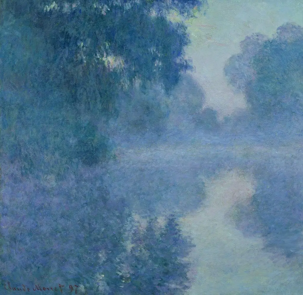 Bras de Seine près de Giverny, soleil levant, by Claude Monet