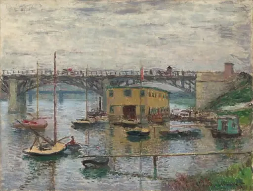 Bridge at Argenteuil on a Gray Day, by Claude Monet