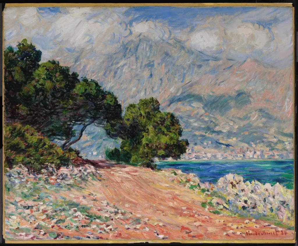 Cap Martin, near Menton, by Claude Monet, oil, 1892