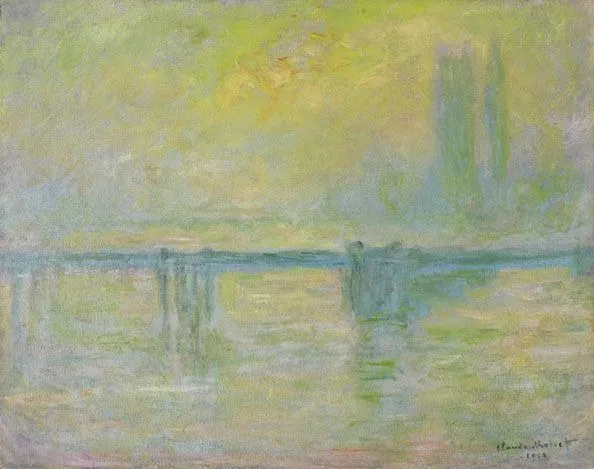 Charing Cross Bridge, Fog, by Claude Monet, oil, 1903