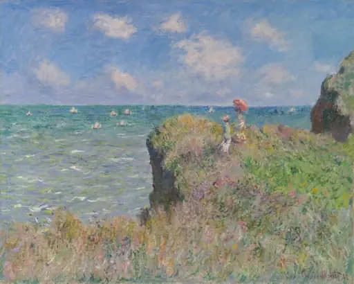 Cliff Walk at Pourville, by Claude Monet