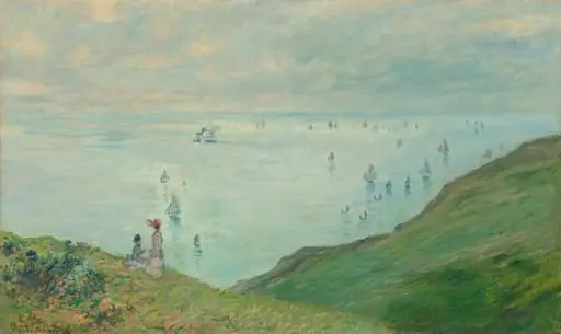 Cliffs at Pourville, by Claude Monet