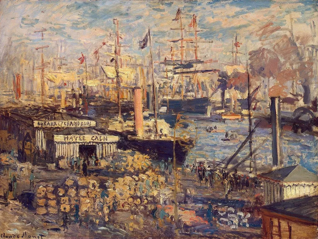 Embankment in Le Havre, by Claude Monet, oil, 1874