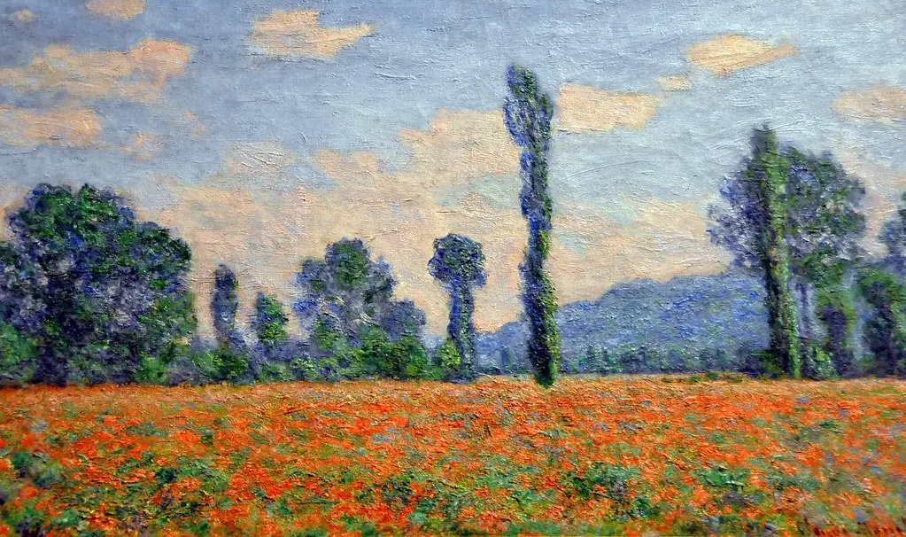 Field of Poppies near Giverny, by Claude Monet